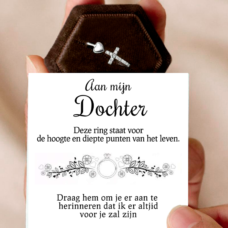 Aan mijn dochter - Kruis & Hart Ring