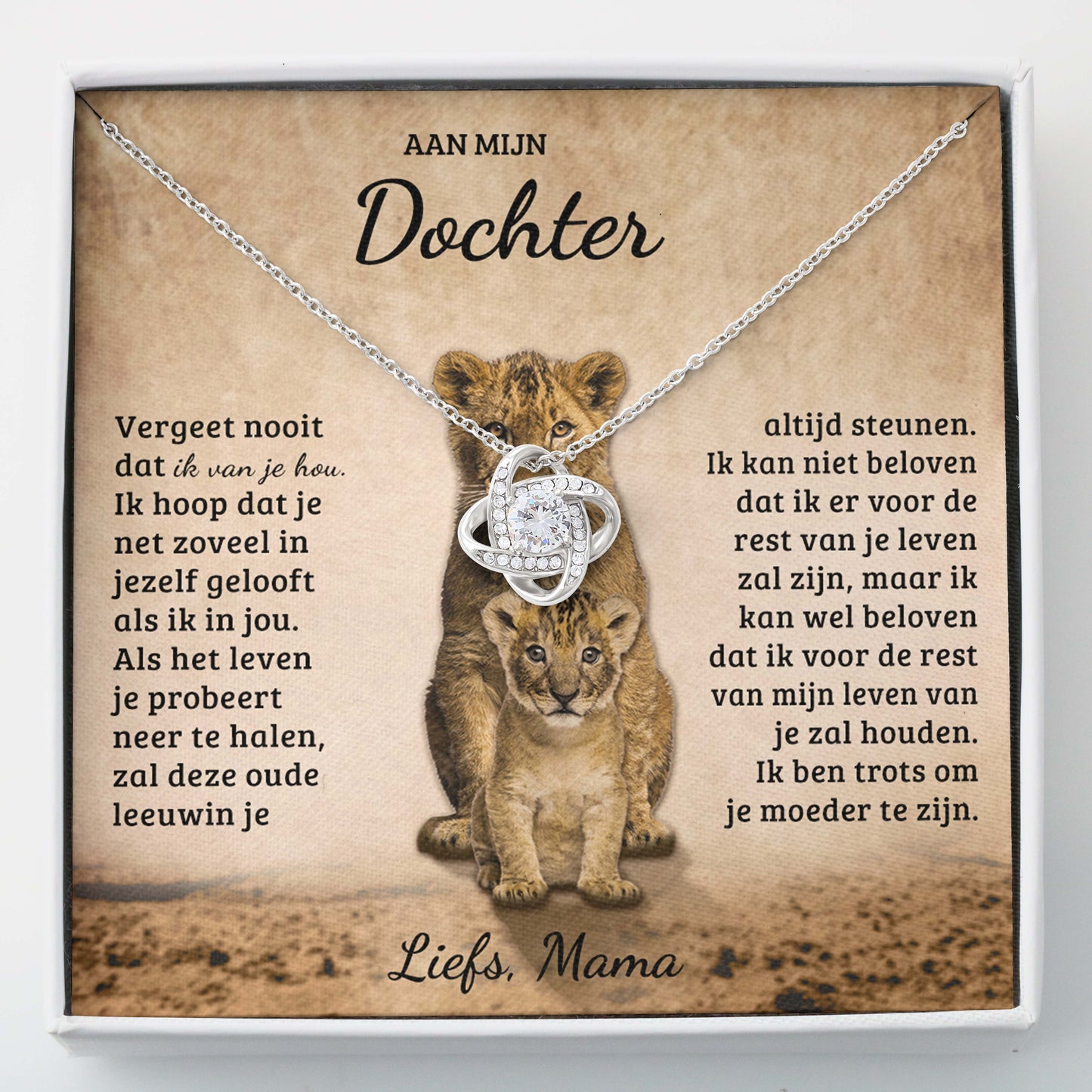 Aan mijn Dochter - Liefs Mama Ketting